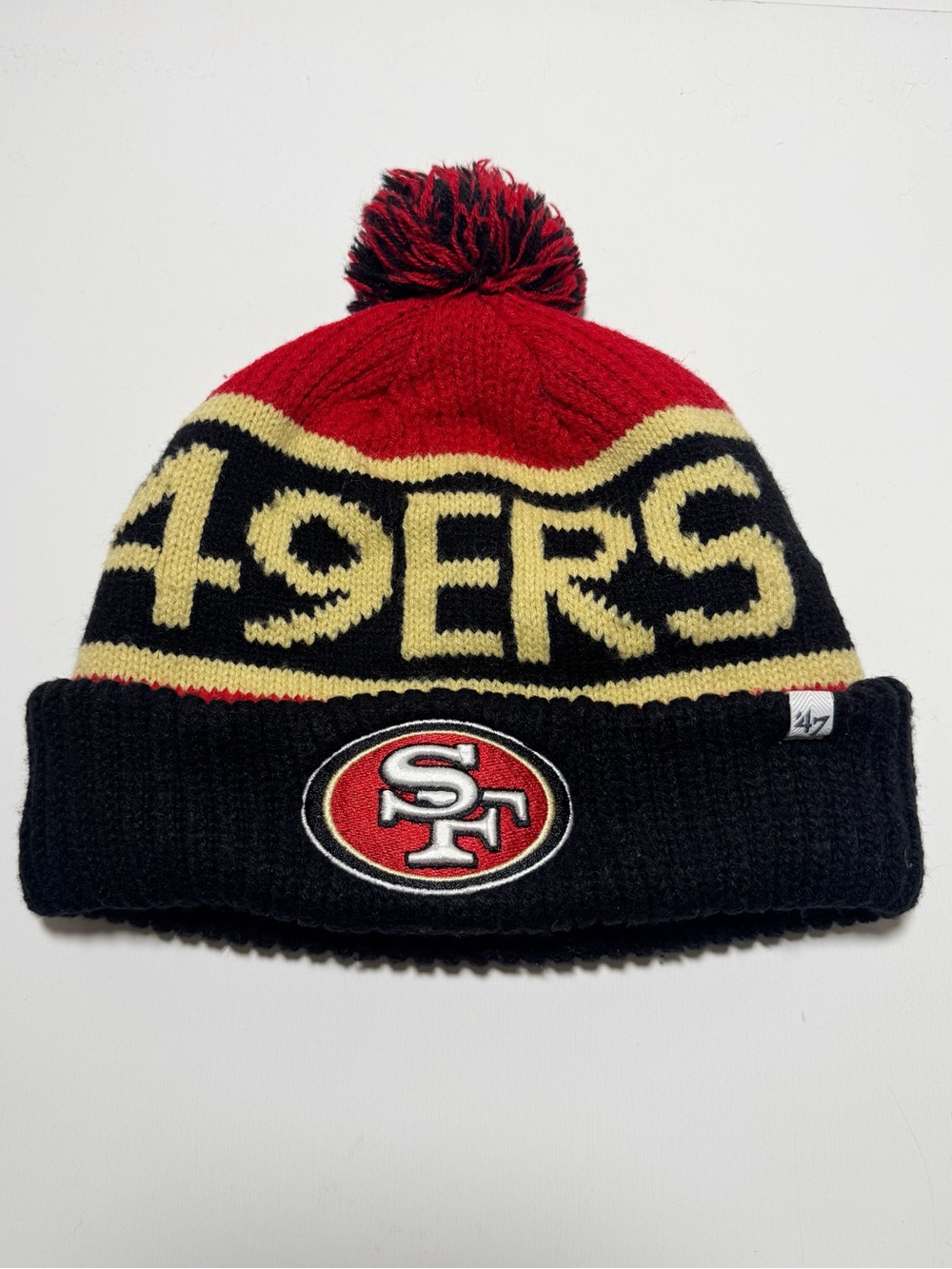 San Francisco 49ers '47 Brand Knit Pom Beanie